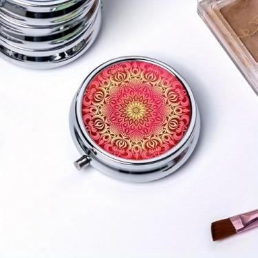 Imagem de Mini organizador de joias portátil – bolsa de armazenamento de viagem com vários compartimentos para brincos, anéis e colares, estojo compacto para viagem essencial