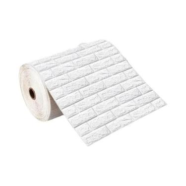 Imagem de Papel De Parede 3D Autoadesivo Impermeável De Espuma Com Efeito Tijolo