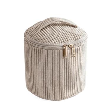 Imagem de Necessaire De Maquilhagem Para Mulheres | Com Alça Zíper E Compartimento Para Lápis,Grande Estojo Organizador De Maquiagem E Higiene - Para Viagem Escola Escritório Acampamento Cosméticos