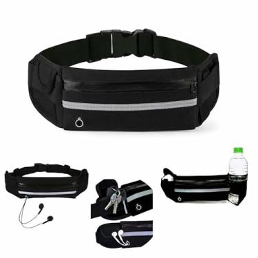 Imagem de Pochete esportiva compacta e resistente, com zíper seguro, faixa refletiva para maior visibilidade e cinta ajustável. Ideal para corrida, caminhadas, treinos e uso diário, com suporte para agua.