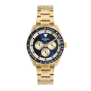 Imagem de Relogio Mondaine Masculino Ref: 32854gpmvda1 Multifunção Aço Dourado