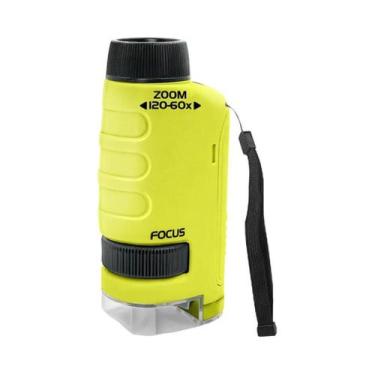 Imagem de Microscópio Portátil Infantil 60-120X Alimentado Por Bateria Kit Educa