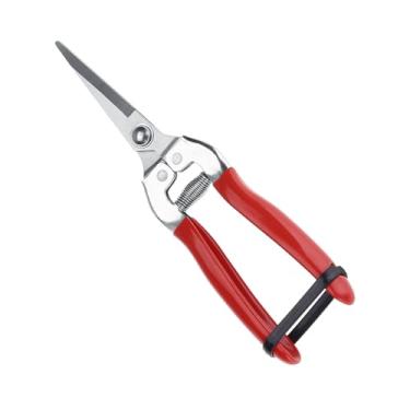 Imagem de Naroote Tesoura de Poda de Jardim Tesoura de Aço Inoxidável que Economiza Esforço para árvores Frutíferas, para Trabalhos de Jardinagem (Cabeça Reta)