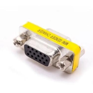 Imagem de Adaptador Emenda Vga Fêmea X Fêmea Para Cabos Vga E Rgb