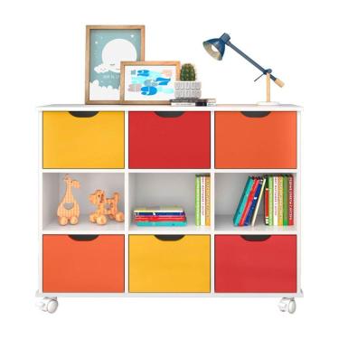 Imagem de Nicho Organizador C/ 6 Gavetas Q01 Branco/Colorido