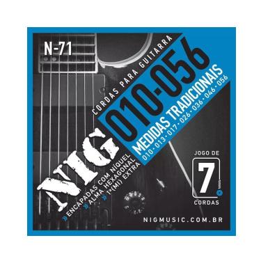 Imagem de Encordoamento P/ Guitarra Nig N71 7 Cordas 10/56 - Ec0070