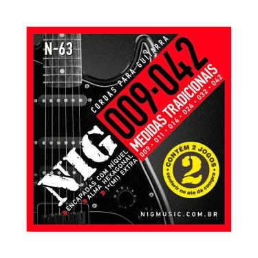 Imagem de Encordoamento Nig Duplo 2n63 P/ Guitarra 9/42 - Ec0384