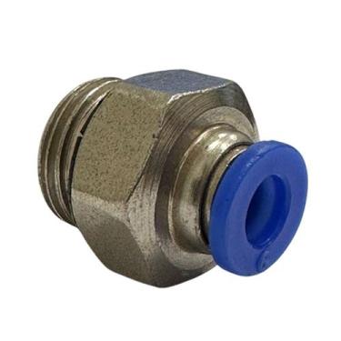 Imagem de Kit 10 Unidades Conexão Inst. Conector Macho 06 x 1/4  Fluir