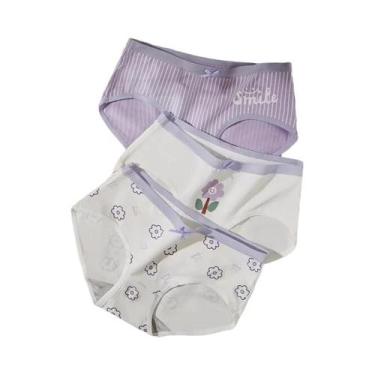 Imagem de Calcinhas De Algodão Para Meninas Jovens 5 Peças Com Estampa Fofa, Cin