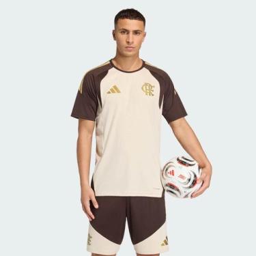 Imagem de Camisa Adidas Flamengo Treino Comissão 2026 Bege, P