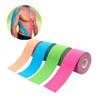 Imagem de Fita Elástica Adesiva esportes Kinesio Tape Bandagem-Unissex