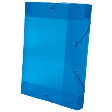 Imagem de Pasta Aba Elástico Dello Line Lombo 4cm Azul 33,5x23,5cm