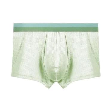 Imagem de Cuecas Boxer Masculinas De Algodão Fino Para O Verão, Antibacterianas,