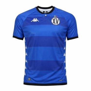Imagem de Camisa XV de Piracicaba Kappa 2026 Uniforme 1 Goleiro Azul - Masculino-Masculino