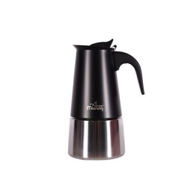 Imagem de Cafeteira Espresso Moka Indução Inox 300 ml Any Morning, Preto