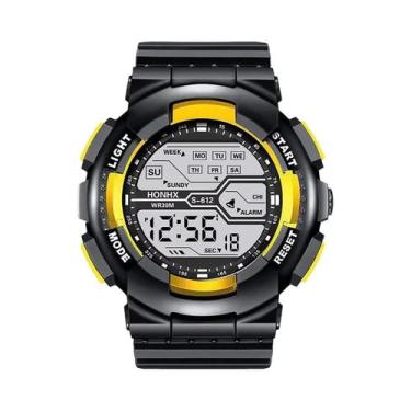 Imagem de Relógio Esportivo Digital Masculino À Prova D'água Com Tela Grande, Lu