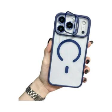 Imagem de Capa Magnética De Metal Com Suporte Para Carregamento Sem Fio Magsafe 