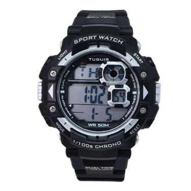 Imagem de Relógio Masculino Tuguir Digital TG30459 Preto e Prata