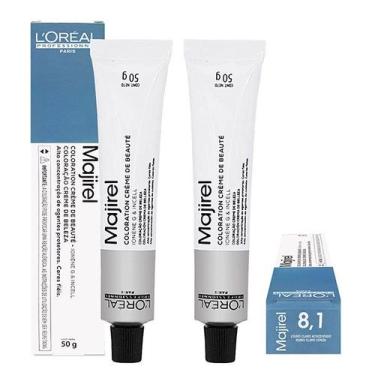 Imagem de Loreal Kit 2 Coloração Majirel 8.1 Louro Claro Acinzentado 50g - Lorea