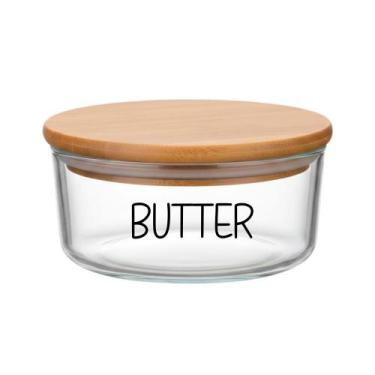 Imagem de Pote Hermético Redondo Vidro (630 ml) Butter - Casa Vitá, Butter