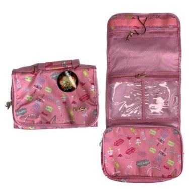 Imagem de Necessaire para Maquiagem com Alça e 4 Bolsos Ruby's ROSA CLARO