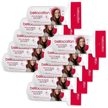 Imagem de Kit Discos de Algodao Bellacotton 10 pacotes com 50 unidades