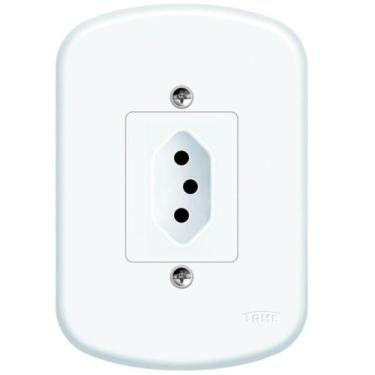 Imagem de Conjunto Tomada 2p+t 10a 250 Volts Blanc - 1349 - Fame Tomada 10a C- P