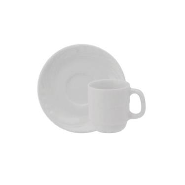 Imagem de Xicara Café Com Pires 70ml Porcelana Schmidt - Mod. Waves 100, 0000, 8