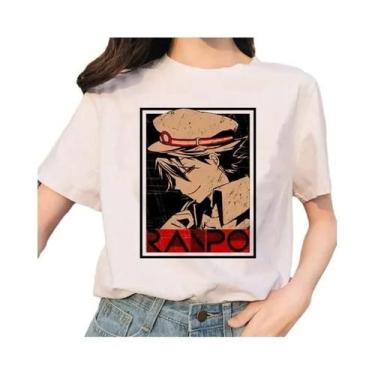 Imagem de Camiseta Feminina Bungou Stray Dogs Anime Harajuku Casual Com Gola O E