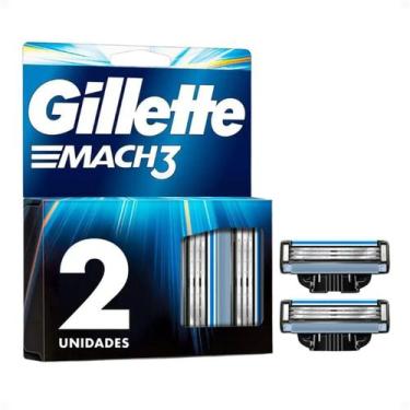 Imagem de Carga Para Aparelho Gillette Mach3 Com 2 Unidades