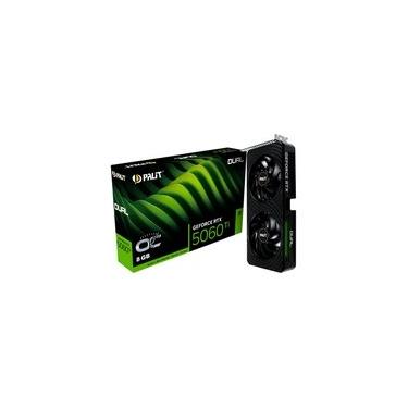 Imagem de Placa de Vídeo Palit RTX 5060 Ti DUAL OC NVIDIA GeForce, 8GB GDDR7, 128bit, FP4 e DLSS 4, Ray Tracing - NE7506TT19P1-GB2062D