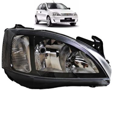 Imagem de Farol Corsa Montana 2003 2004 2005 a 2012 Máscara Negra - Prime, Direi