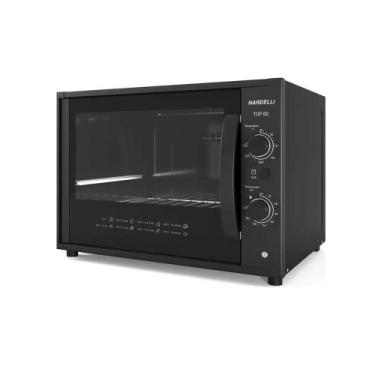 Imagem de Forno Elétrico Nardelli Top60 60 Litros Com Grill Dourador, Preto