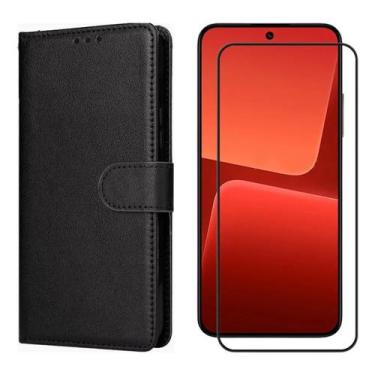 Imagem de Kit Capa Carteira Flip + Película 3d Vidro Para Samsung Galaxy S26 5g 