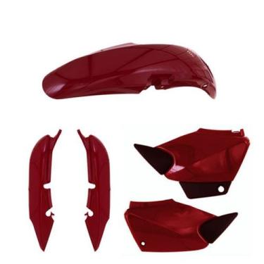Imagem de Kit Carenagem 3 Peças Cromo Forte Moto Honda Titan 2000 a 2008 Substit