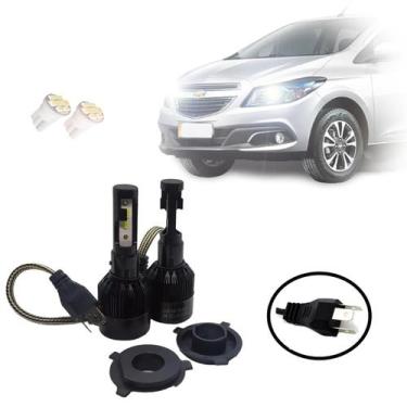 Imagem de Kit de Lâmpadas Led Tech One 8000k Azulado Farol Alto e Baixo Onix 201