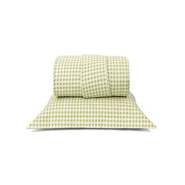 Imagem de Jogo Cobre-Leito Mini Vichy Verde Oliva Westwing Verde