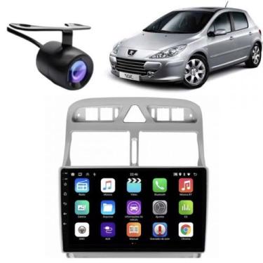 Imagem de Central Multimídia Android Peugeout 307 Moldura 9" Câmera Ré Prata - F