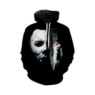 Imagem de Hoodie 3D De Halloween Horror Michael Myers Para Homens, Mulheres E Cr