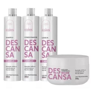 Imagem de Kit Capilar Descansa Cabelo 4pc - D.carota - D.CAROTA COSMÉTICOS