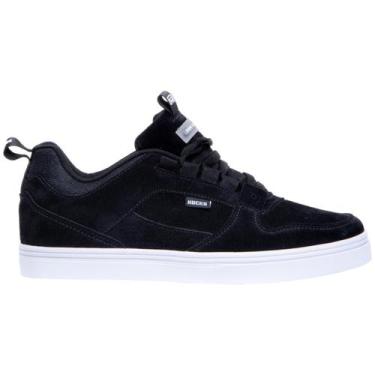 Imagem de Tênis Hocks Pop Lite Extra Black Classic Masculino Skate, Preto, Branc