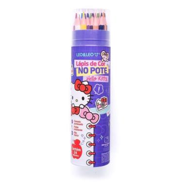 Imagem de Lápis de Cor  no Pote - Hello Kitty  - Leoarte