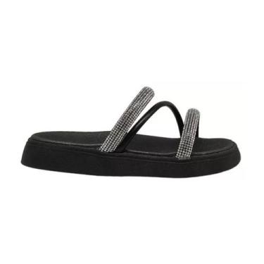 Imagem de Papete Inf Molekinha Preta com Strass, Preto, 29