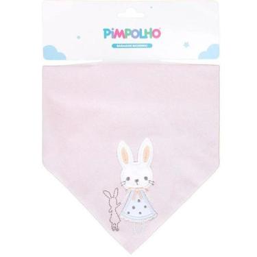 Imagem de Babador Bandana Bichinho Pimpolho, COELHO ROSA CLARO