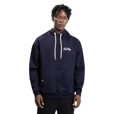 Imagem de Moletom Baw Unissex Hoodie Classy Sporty Azul Marinho, M, Azul