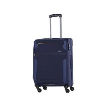Imagem de Mala de Viagem Samsonite Média Expansiva - Soft Spin Air Azul Metálico