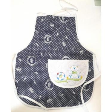 Imagem de Avental de Tecido Trabalhados Infantil 42cm x 35cm - Toque de Classe, 