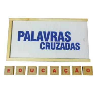 Imagem de Brinquedos Educativos - Jogo Palavras Cruzadas 50 Peças - Sonho de Cri