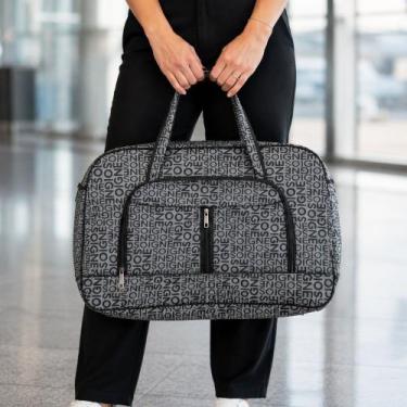 Imagem de Bolsa Bagagem Sacola Mala Couro Bagagem Grande De Viagem Com Alça - Ge