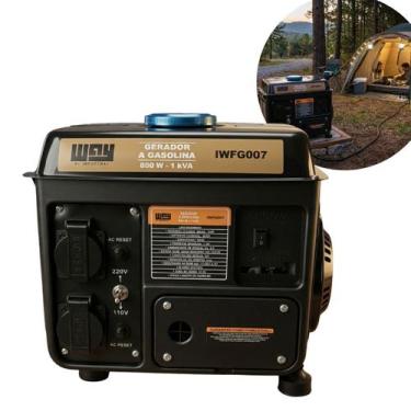 Imagem de Gerador de Energia Gasolina 800W 4 Tempos 2 Hp 1 Kva Monofasico 110V 2